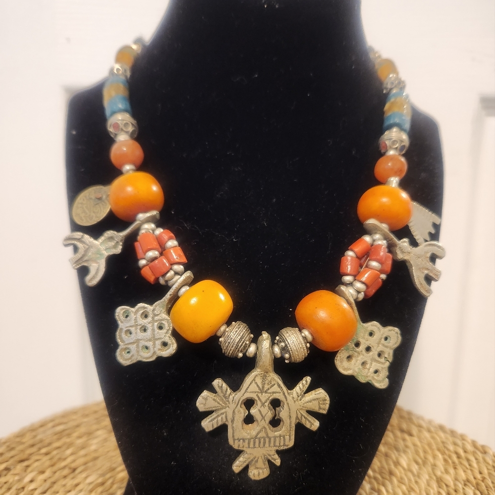 Naklace multi color antique from Morroco